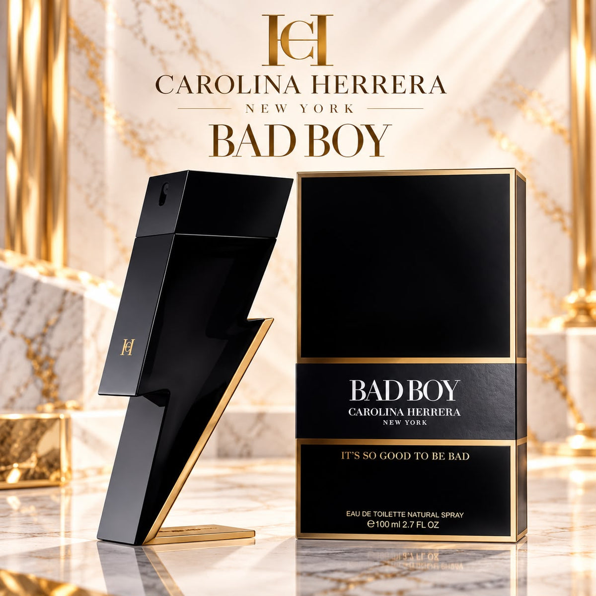 Carolina Herrera Bad Boy Eau de Toilette For Men 100ml