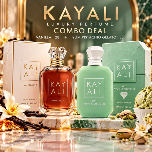 Kayali Vanilla | 28 & Yum Pistachio Gelato | 33 Luxury Perfume Combo Deal