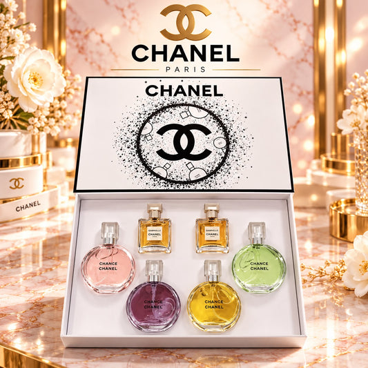 Chanel 6 Piece Miniature Perfume Gift Set