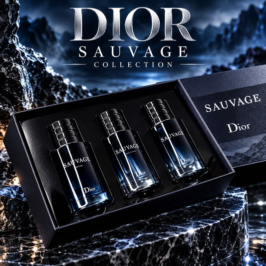 Dior Sauvage Gift Set for Men 3 × 30ml